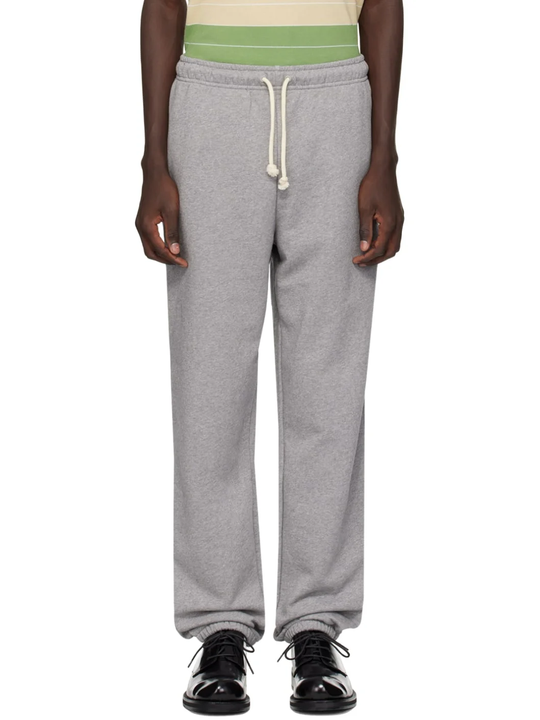Gray Drawstring Sweatpants - 1