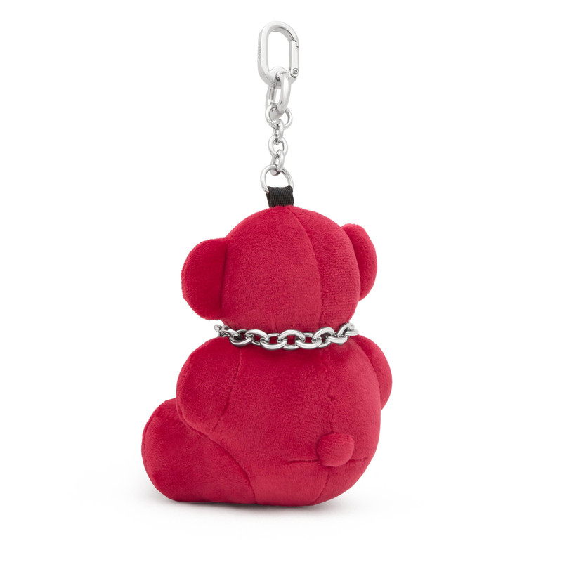 TOUS Burgundy Key ring Bold Bear Velvet outlook