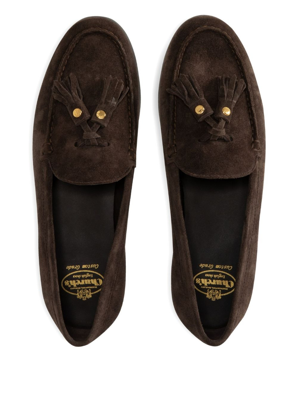 tassel-embellished suede loafers - 3