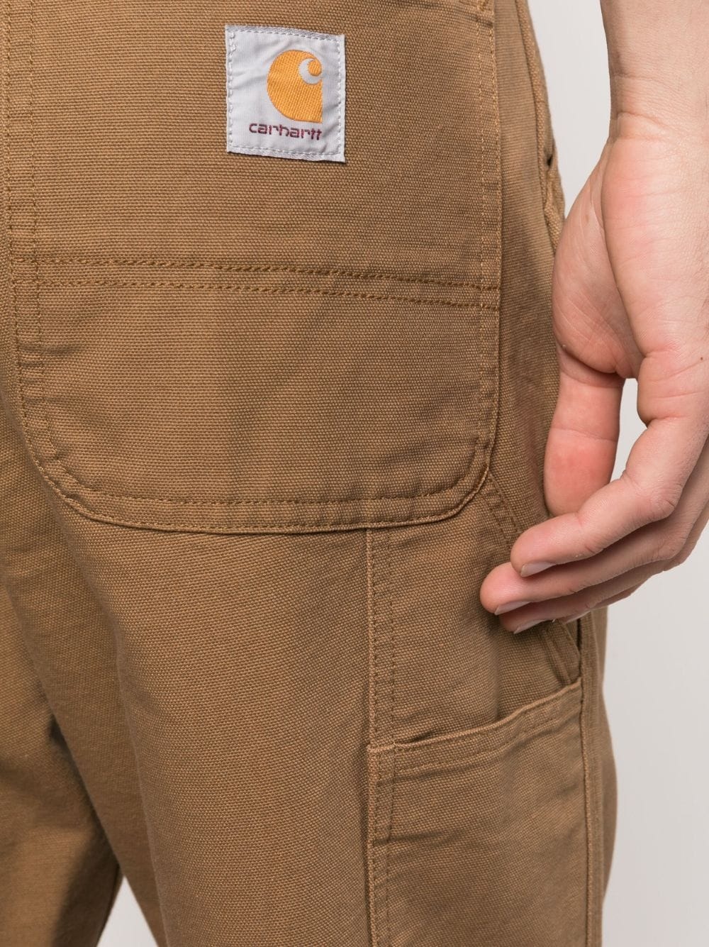 straight-leg organic-cotton trousers - 5