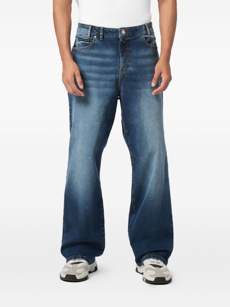 PHILIPP PLEIN Beach Boy Fit Greatness embroidered-logo jeans outlook