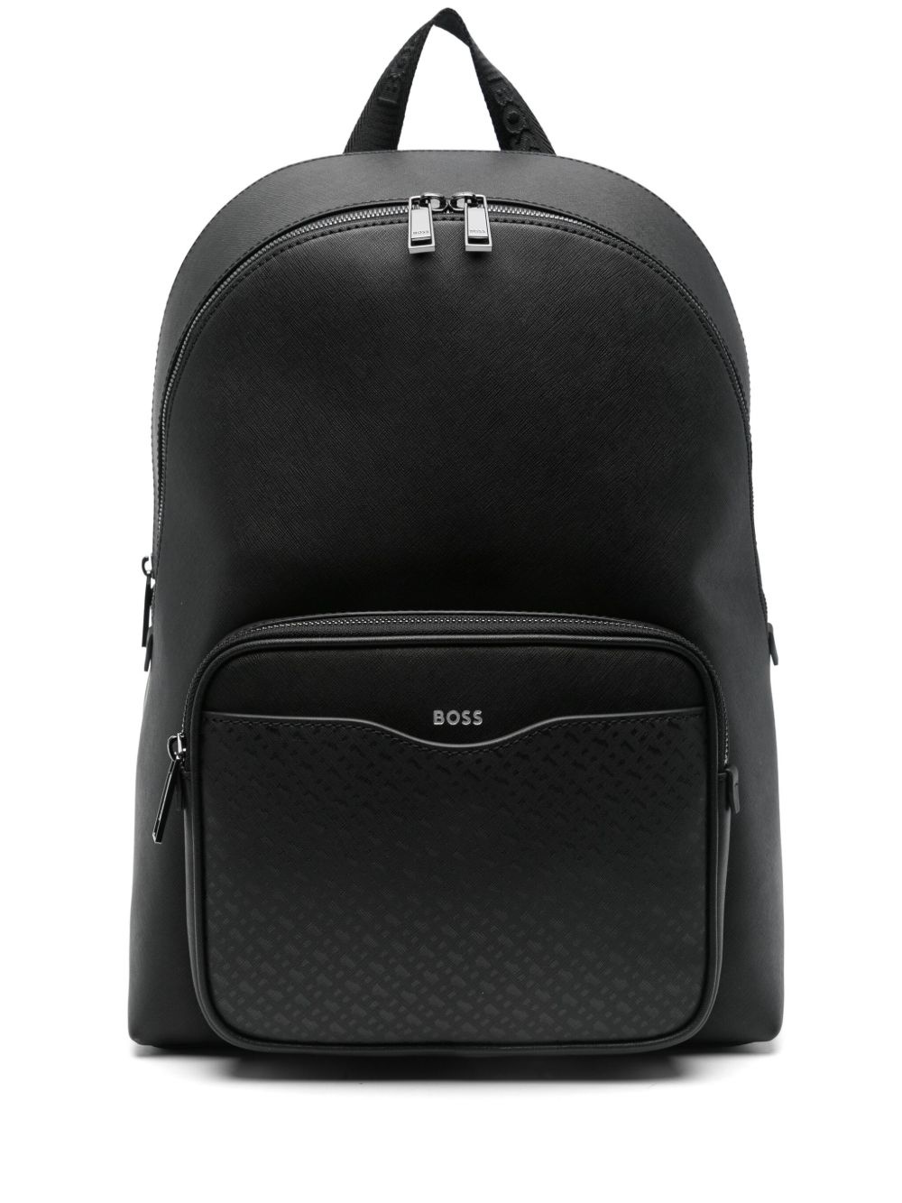 monogram-patterned backpack - 1