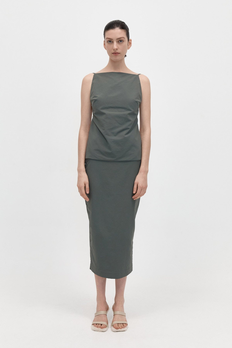 Square Neck Top - Thyme 4