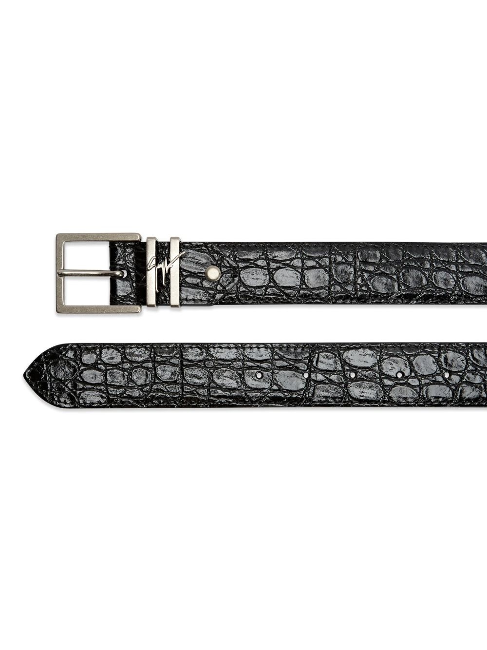 Teodore crocodile-embossed belt - 2