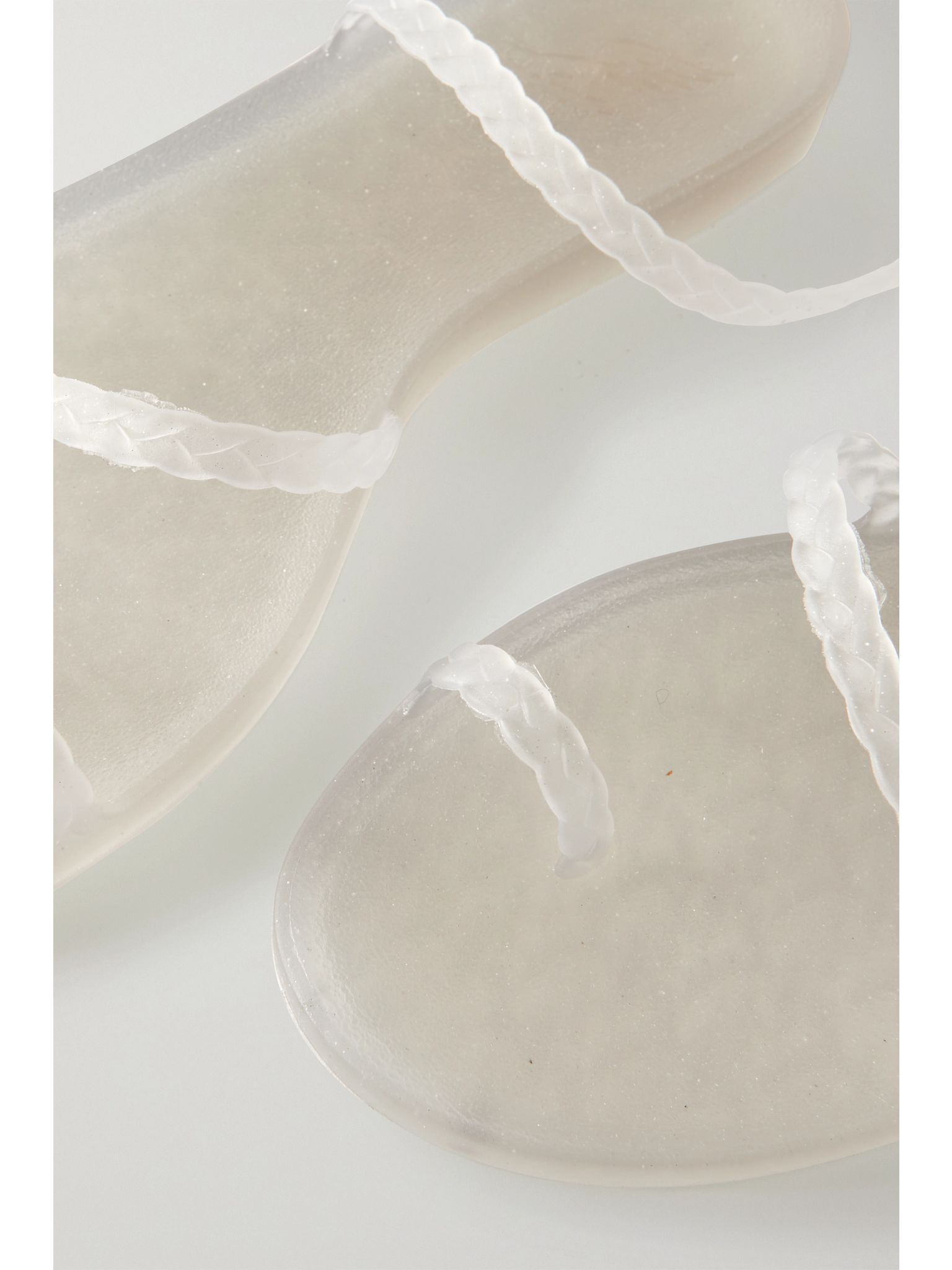 Eleftheria braided rubber sandals Clear - 4