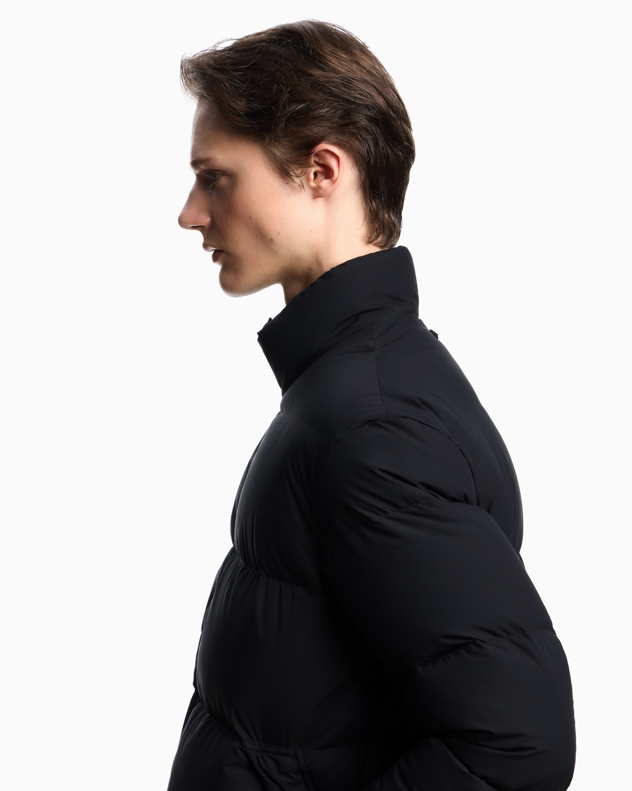 Quilted nylon, full-zip puffer jacket - 5
