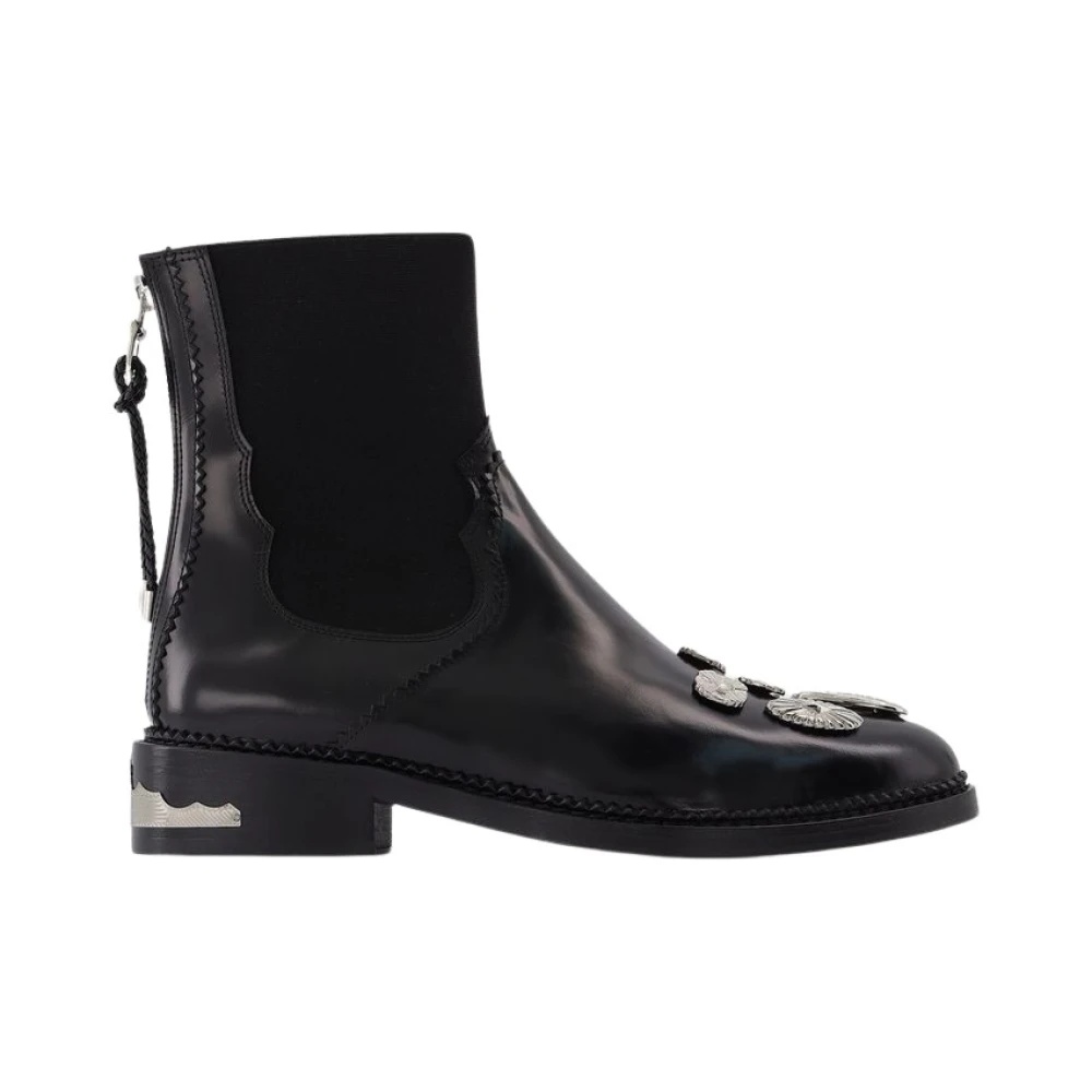 AJ990 ANKLE BOOTS - TOGA PULLA - BLACK - LEATHER - 1