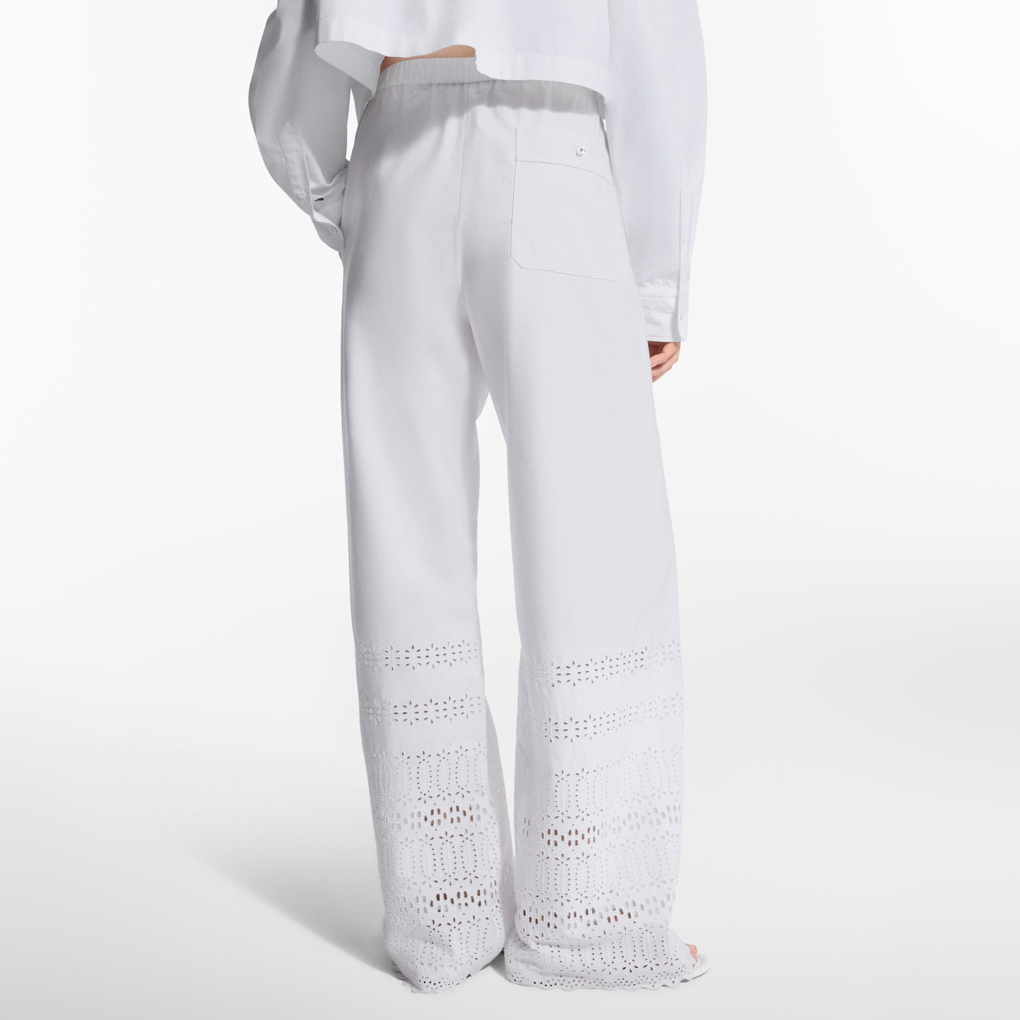 Broderie Anglaise Pajama Pants - 5