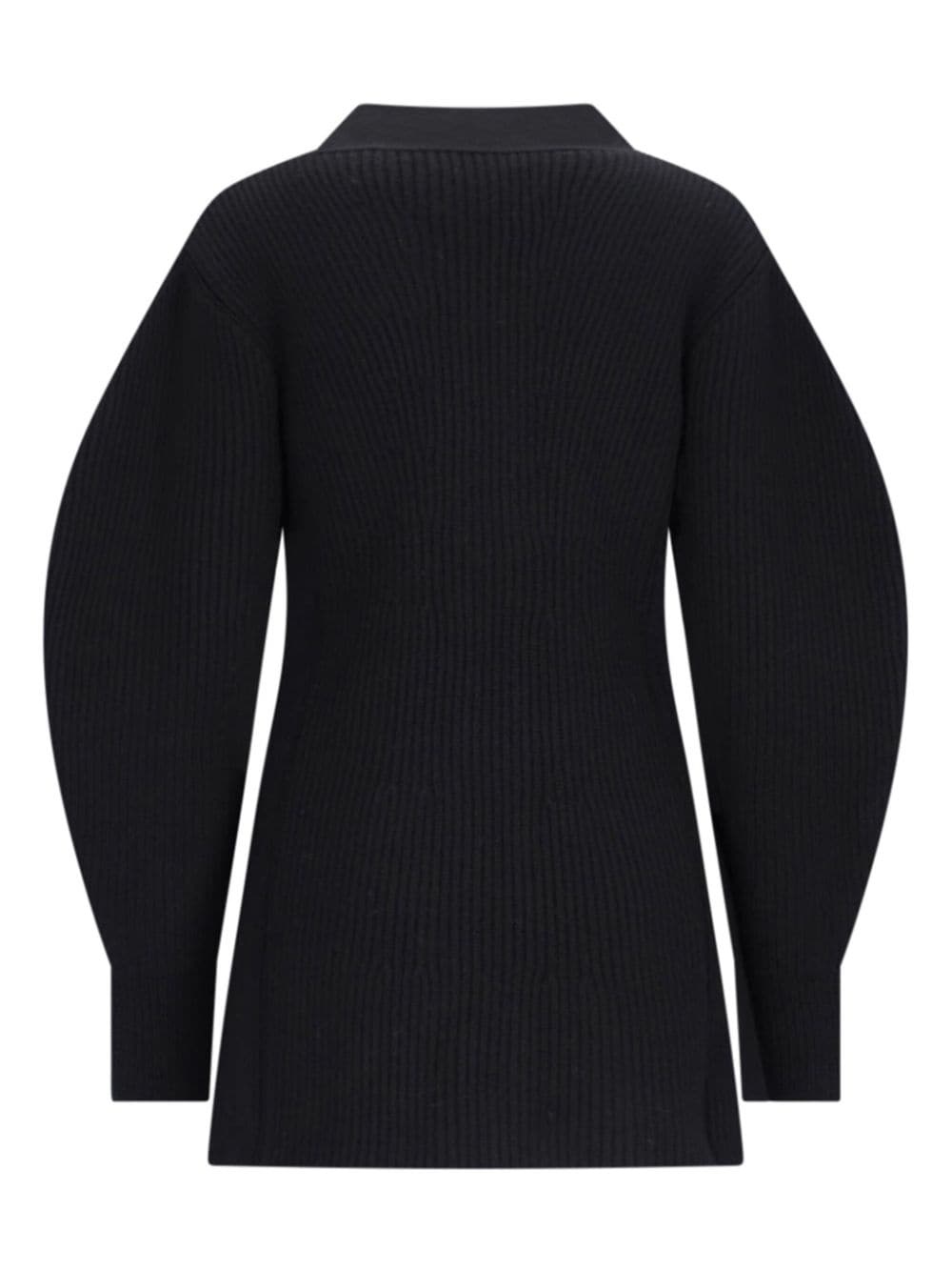 ribbed-knit cardigan - 2