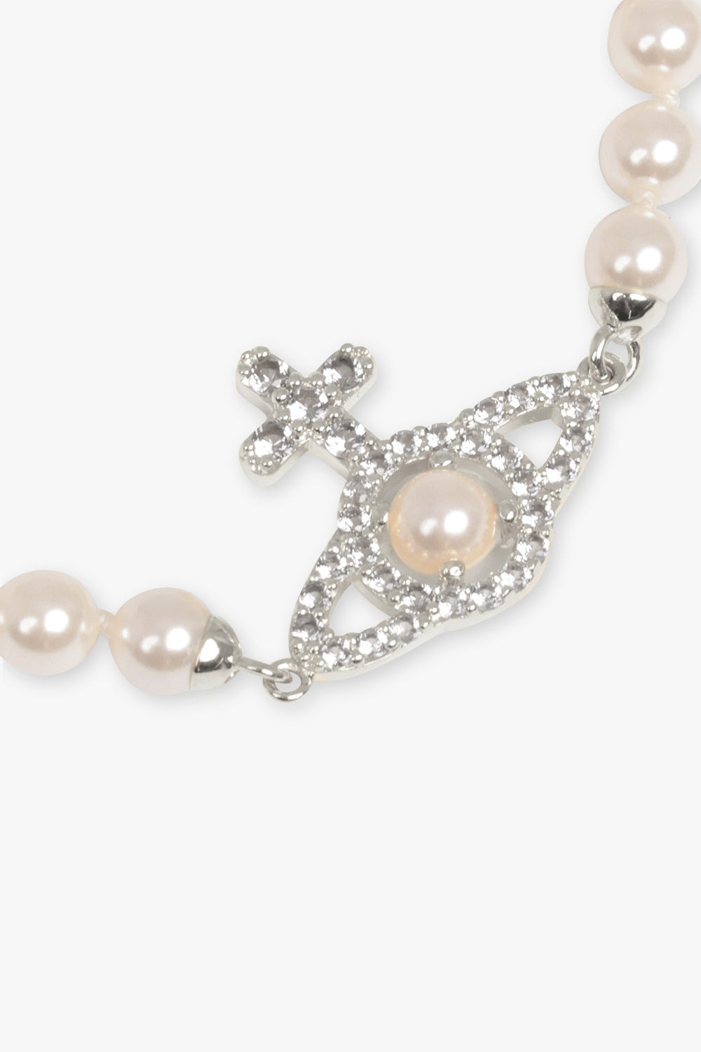 OLYMPIA PEARL BRACELET | CREAM ROSE PEARL/SILVER - 2