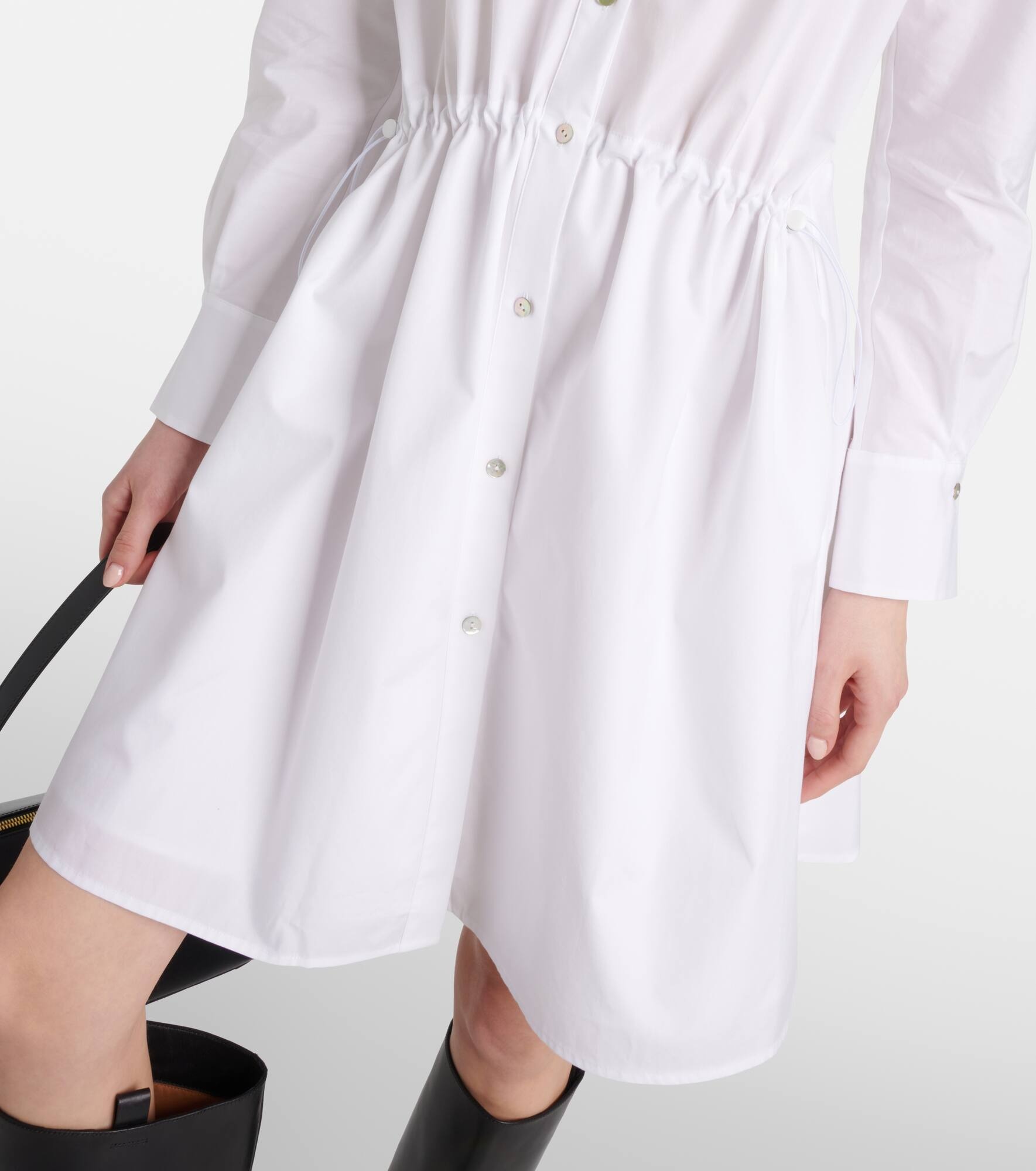 Ruched cotton shirtdress - 5