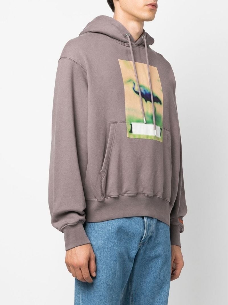 graphic-print drawstring hoodie - 3