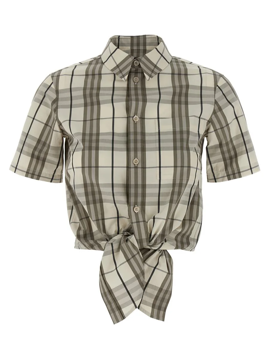 Burberry Cropped Shirt - 1