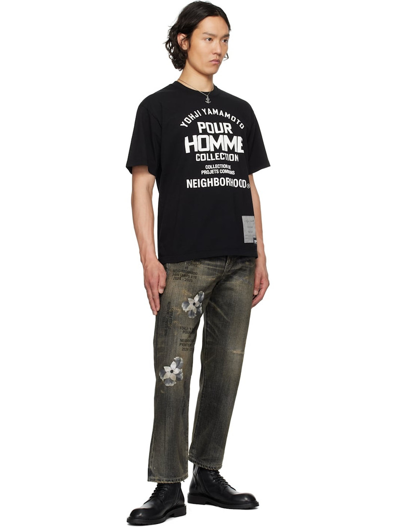 Yohji Yamamoto Black NEIGHBORHOOD Edition Basic Jeans outlook