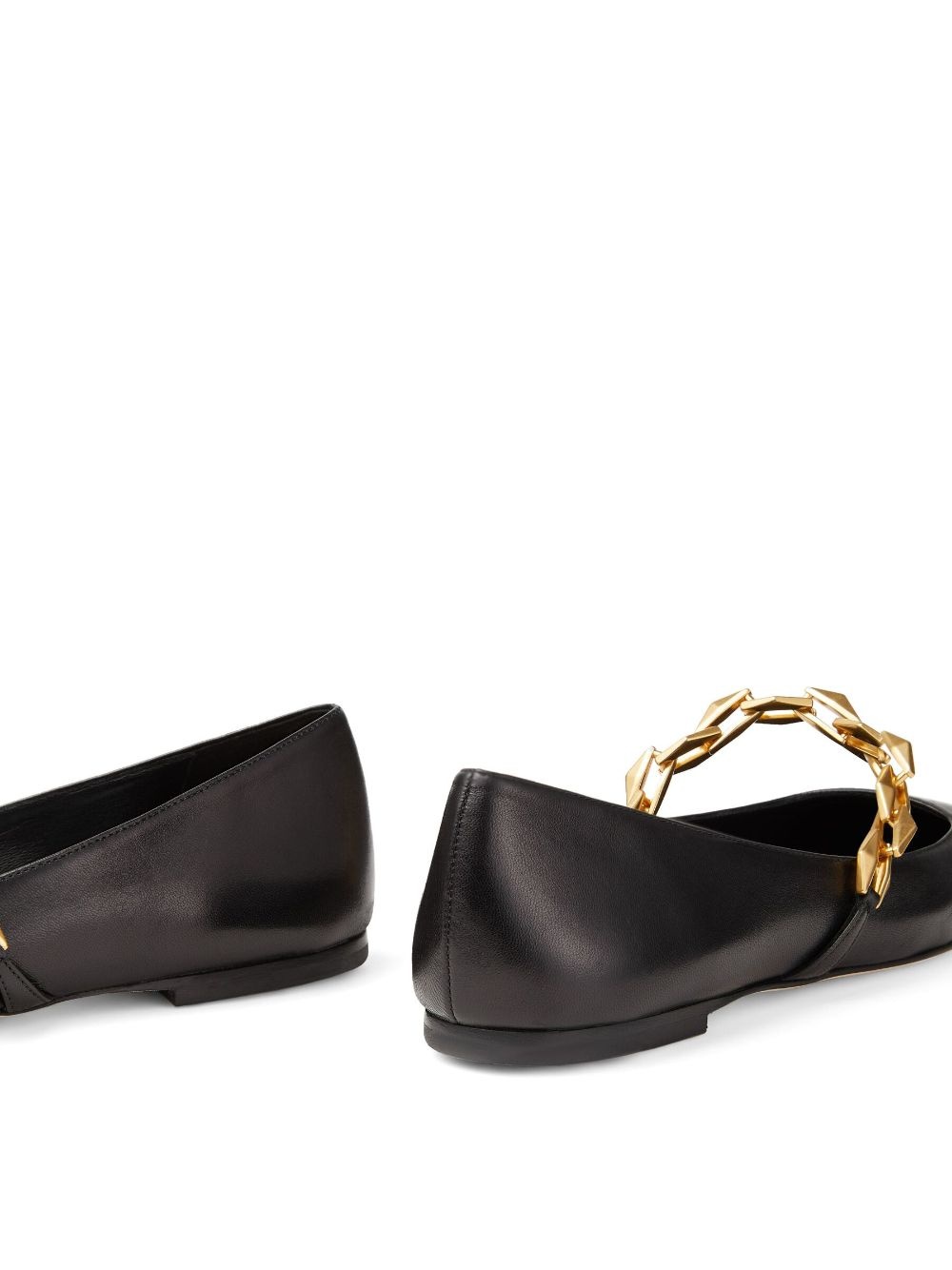 Diamond Tilda leather ballerina shoes - 5
