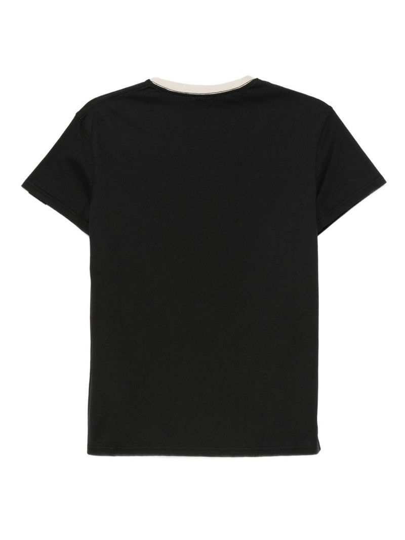 MUGLER contrast-collar cotton T-shirt outlook