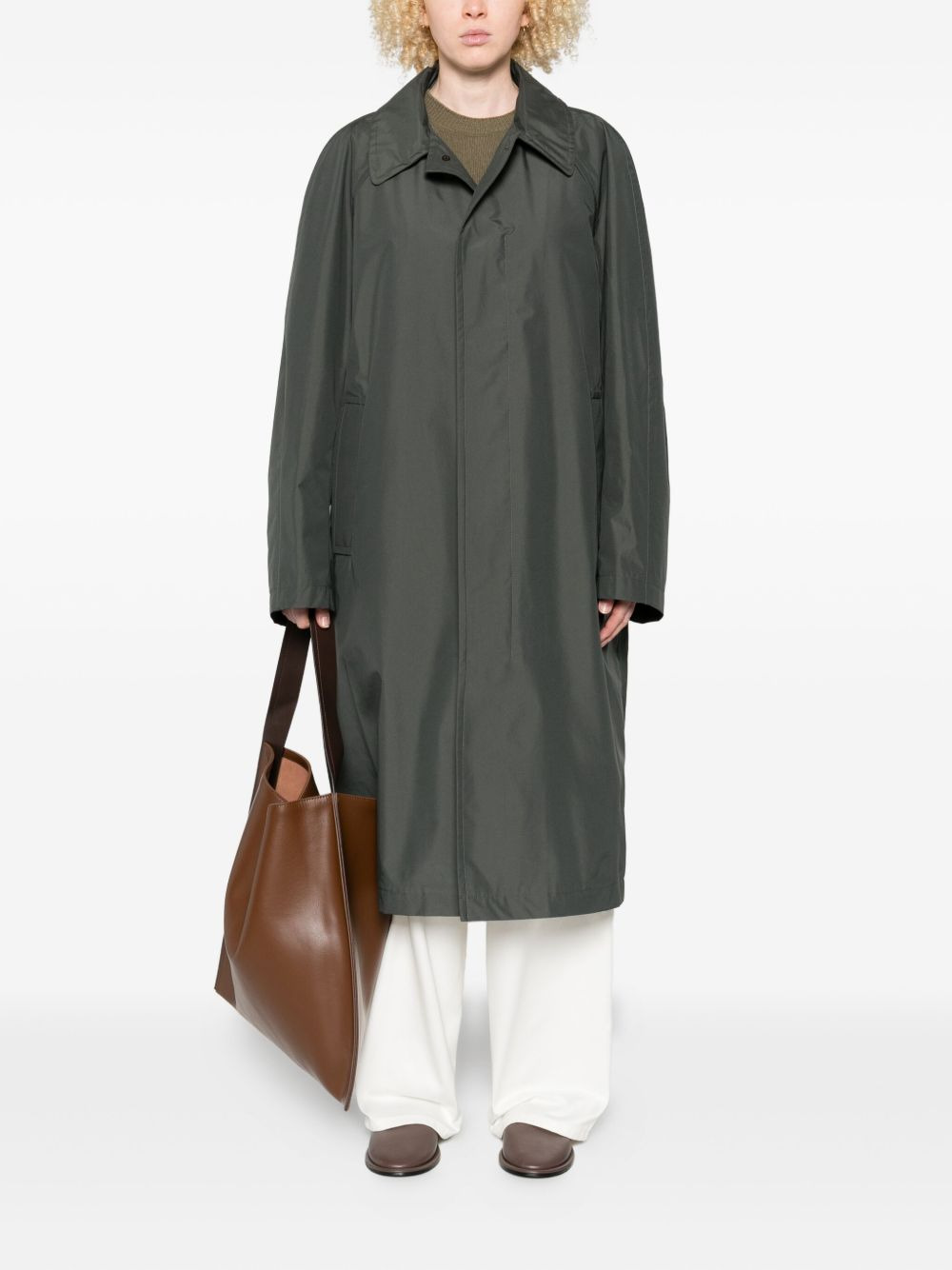 buttoned patch-pocket coat - 2
