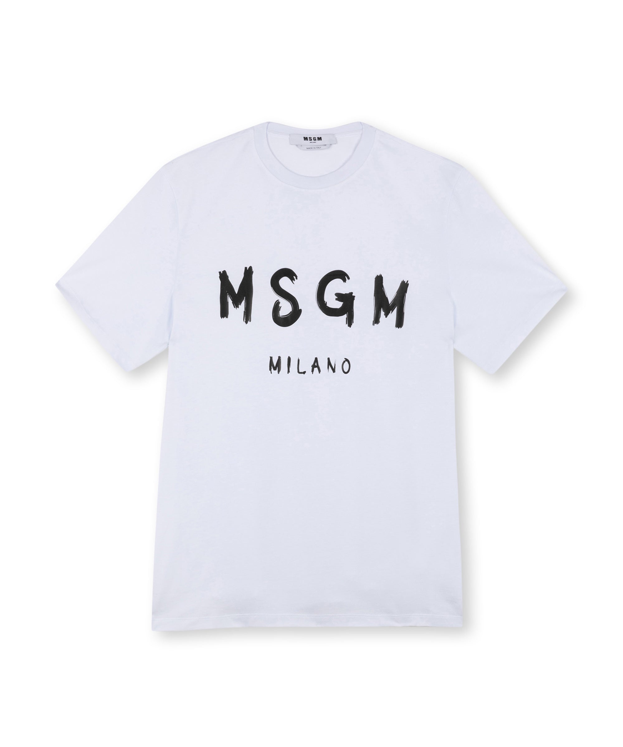 Cotton T-shirt with brushed logo - 2