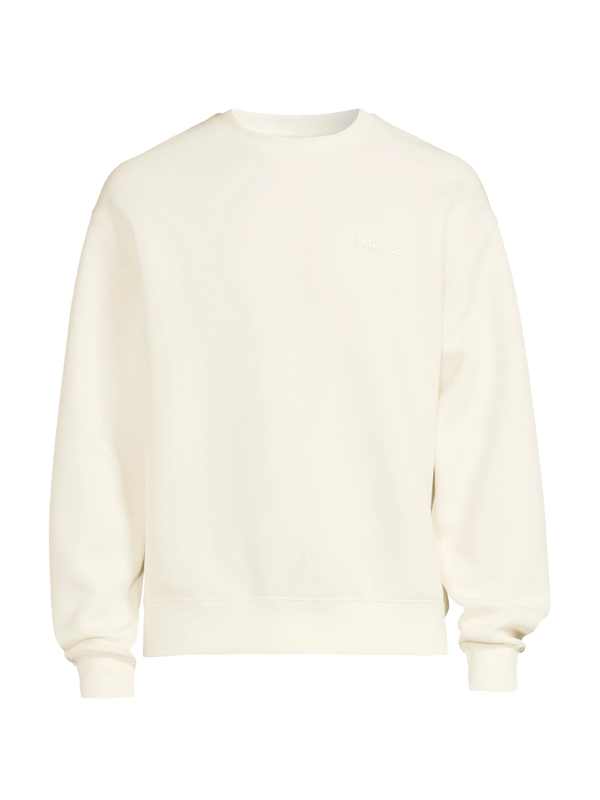 Men's Julian Double-Face Jersey Sweatshirt - Cream - 1