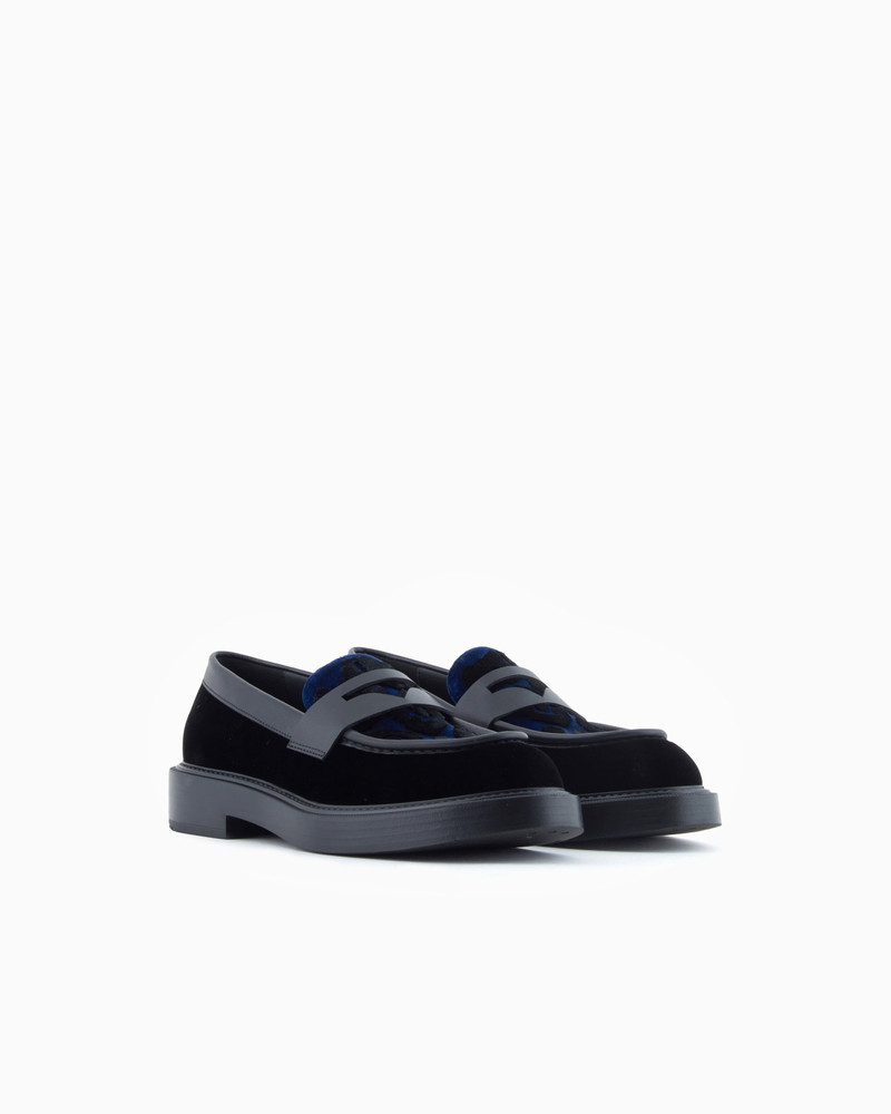 ANIMAL-PRINT VELVET LOAFERS 2