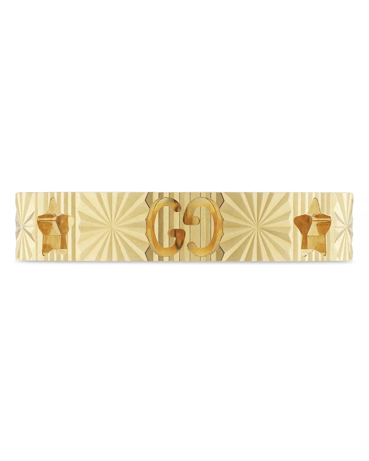 18K Gold Icon Star & Double G Band Ring - 1