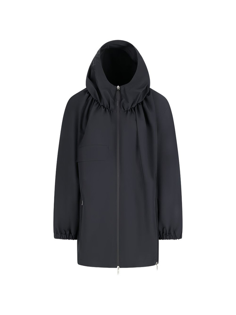 hooded gathered jacket 1