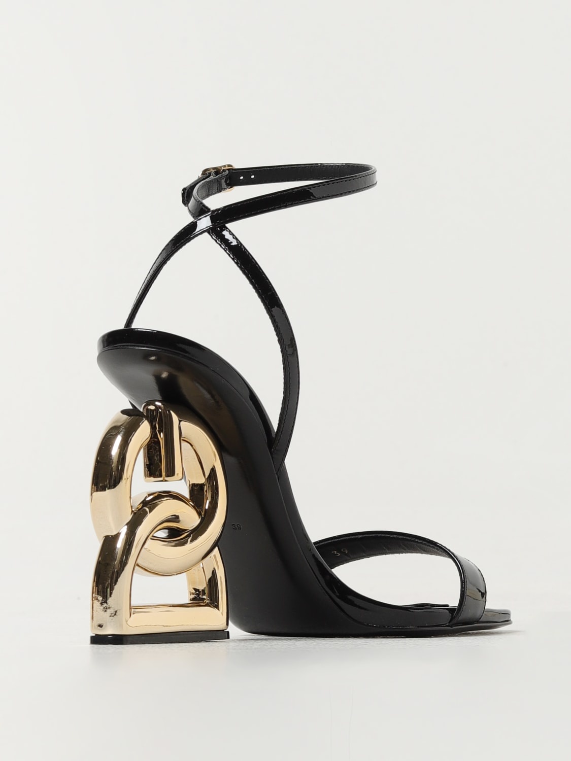 Dolce & Gabbana Keira patent leather sandals - 3