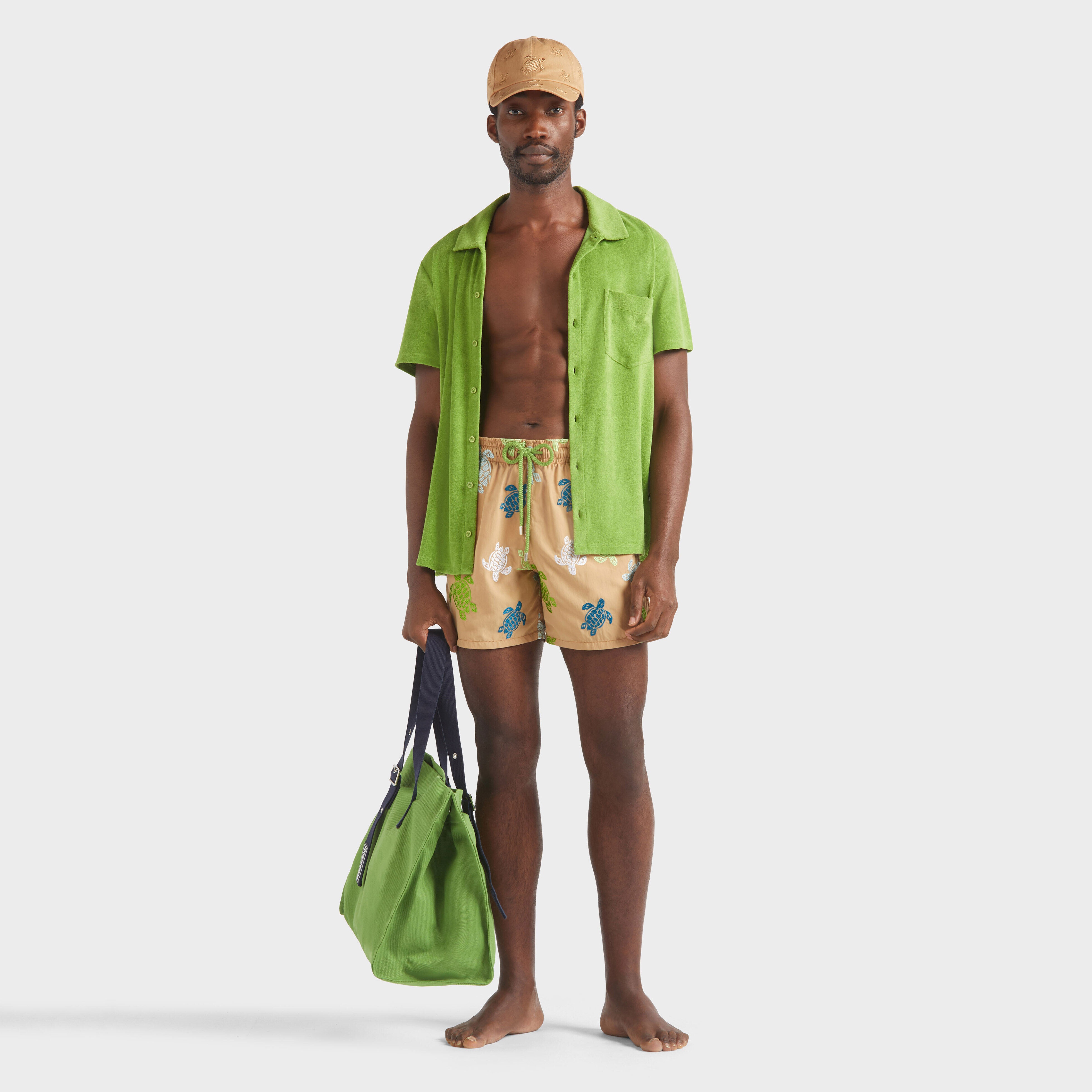 Men Swim Shorts Embroidered Tortue Multicolore - Limited Edition - 5