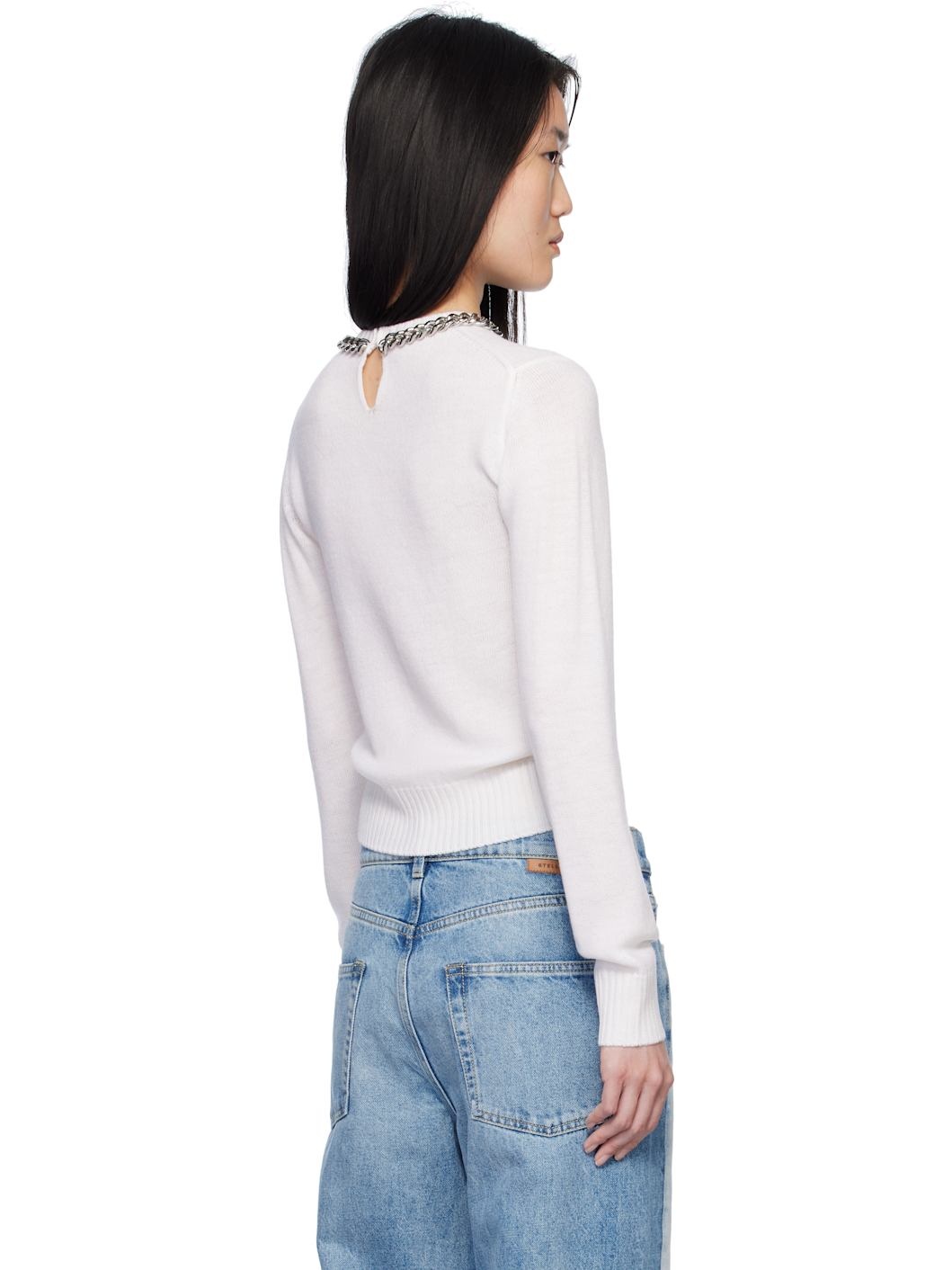 Off-White Falabella Chain Fine-Knit Sweater - 3