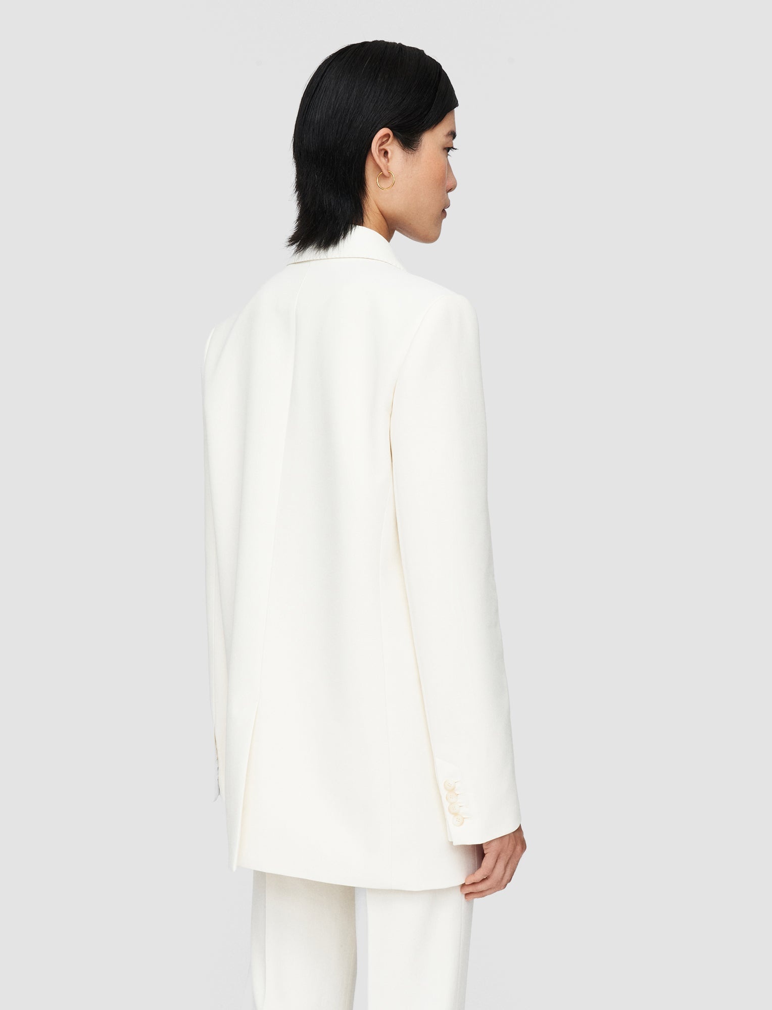 Wool Viscose Faille Chapone Jacket - 4
