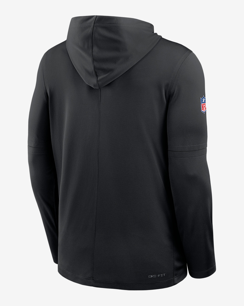 Nike Washington Commanders Pure Fury Sideline Men's Nike Dri-FIT NFL Long-Sleeve Hooded Top outlook