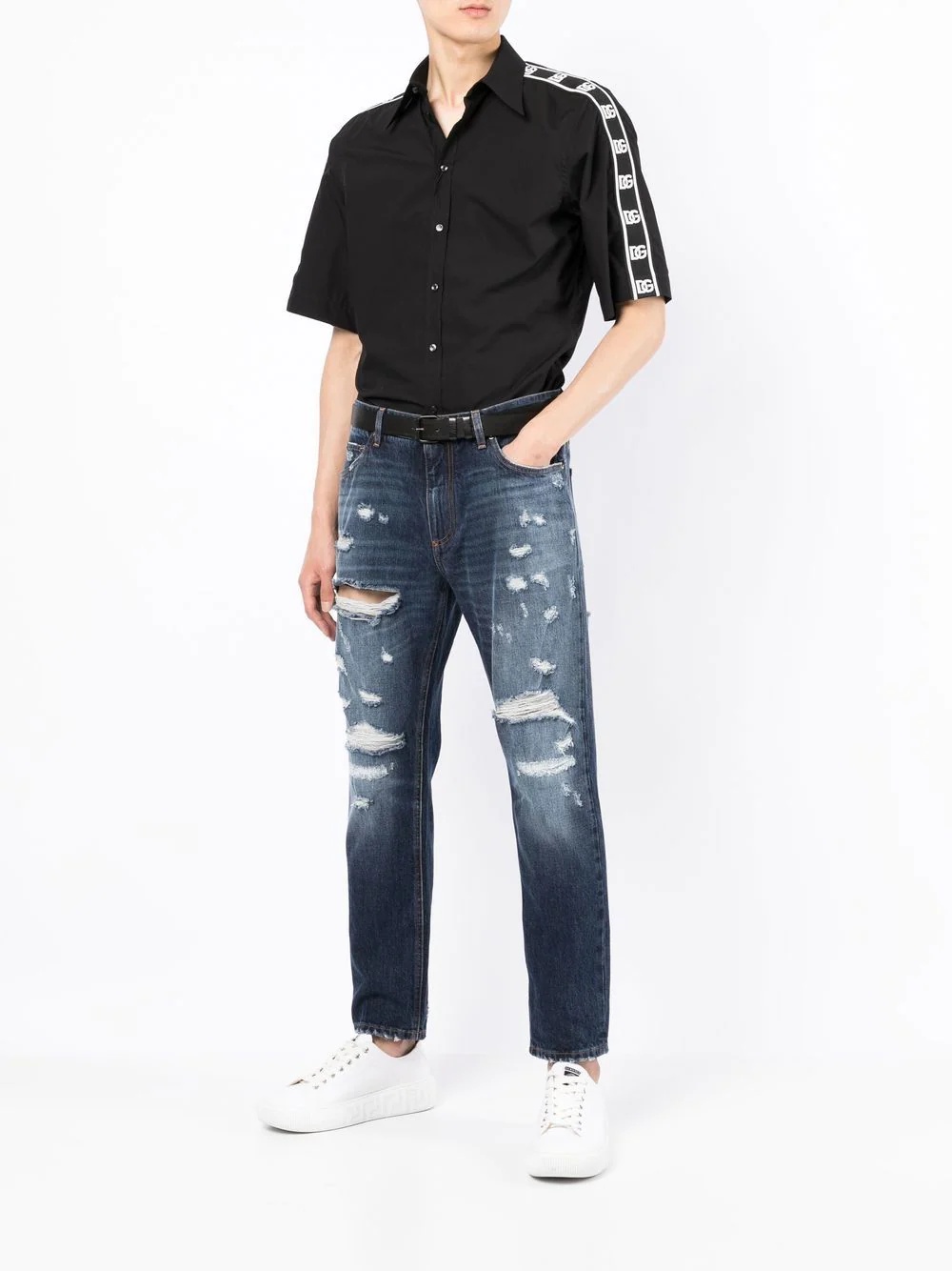 low-rise straight-leg jeans - 2