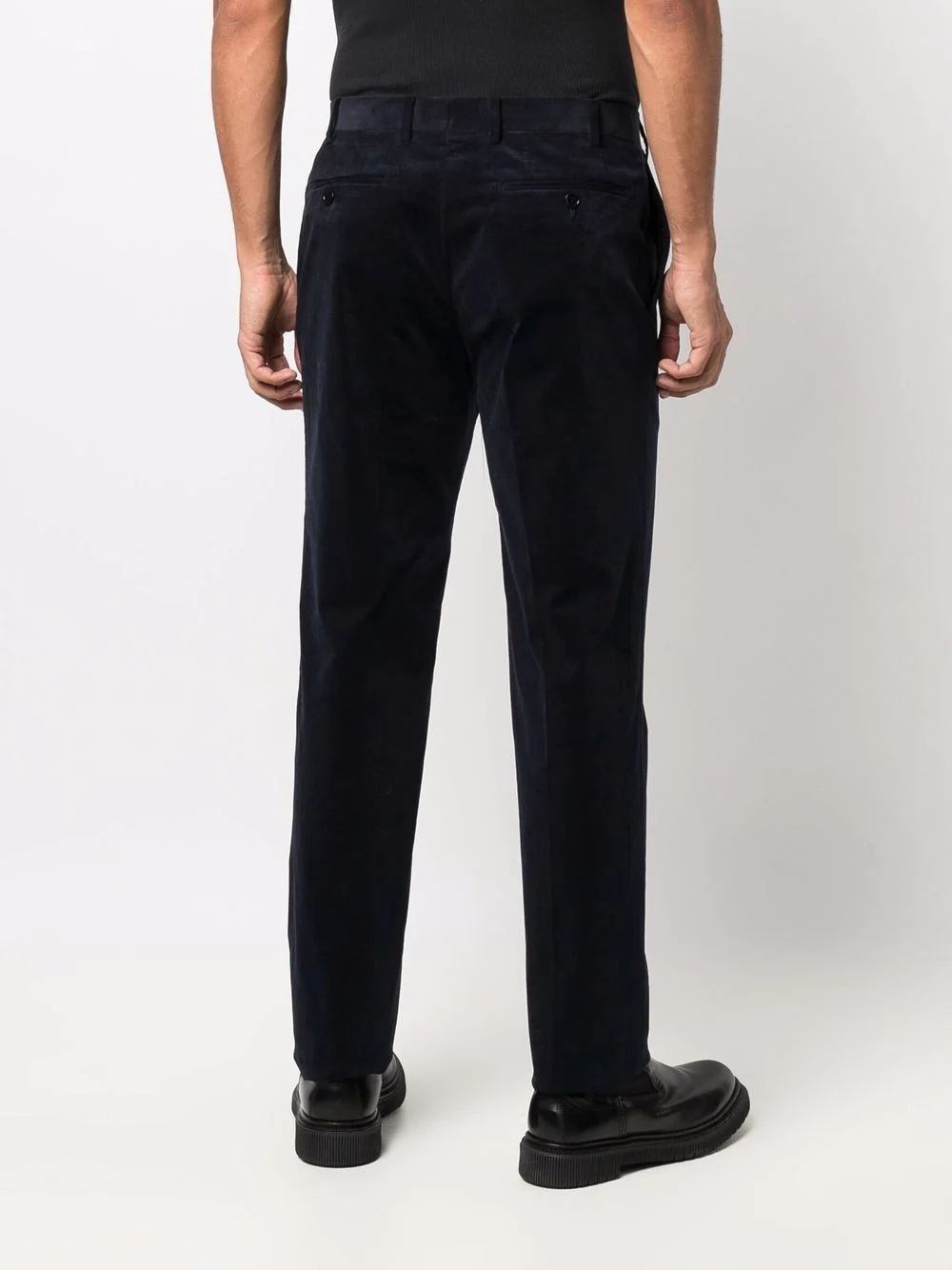 corduroy regular fit trousers - 4