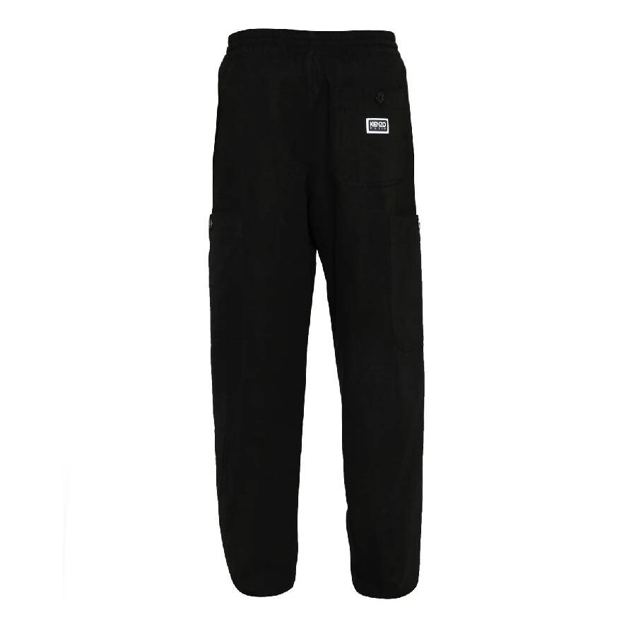 Kenzo Drawstring Logo-Patch Pants - 6
