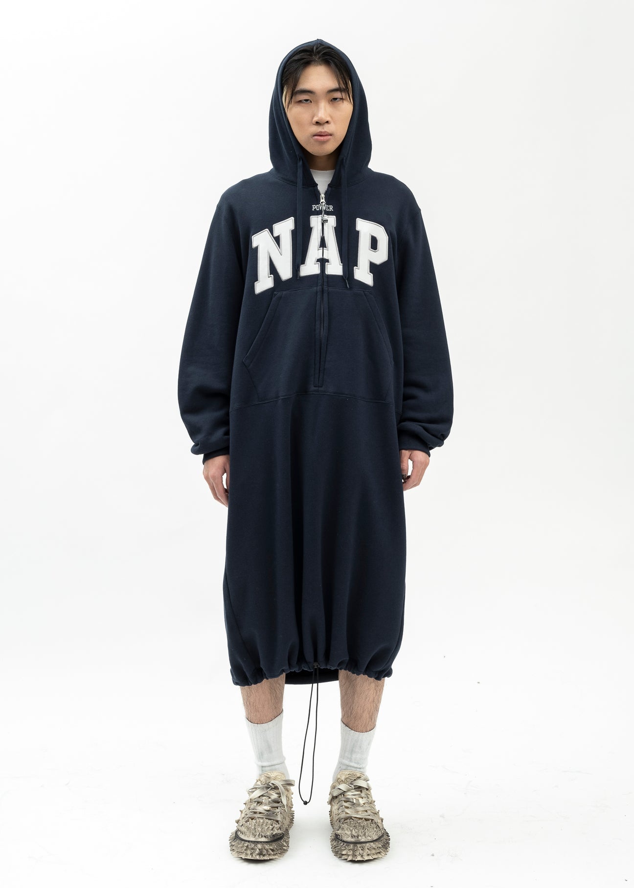 doublet NAVY POWER NAP HOODIE | REVERSIBLE