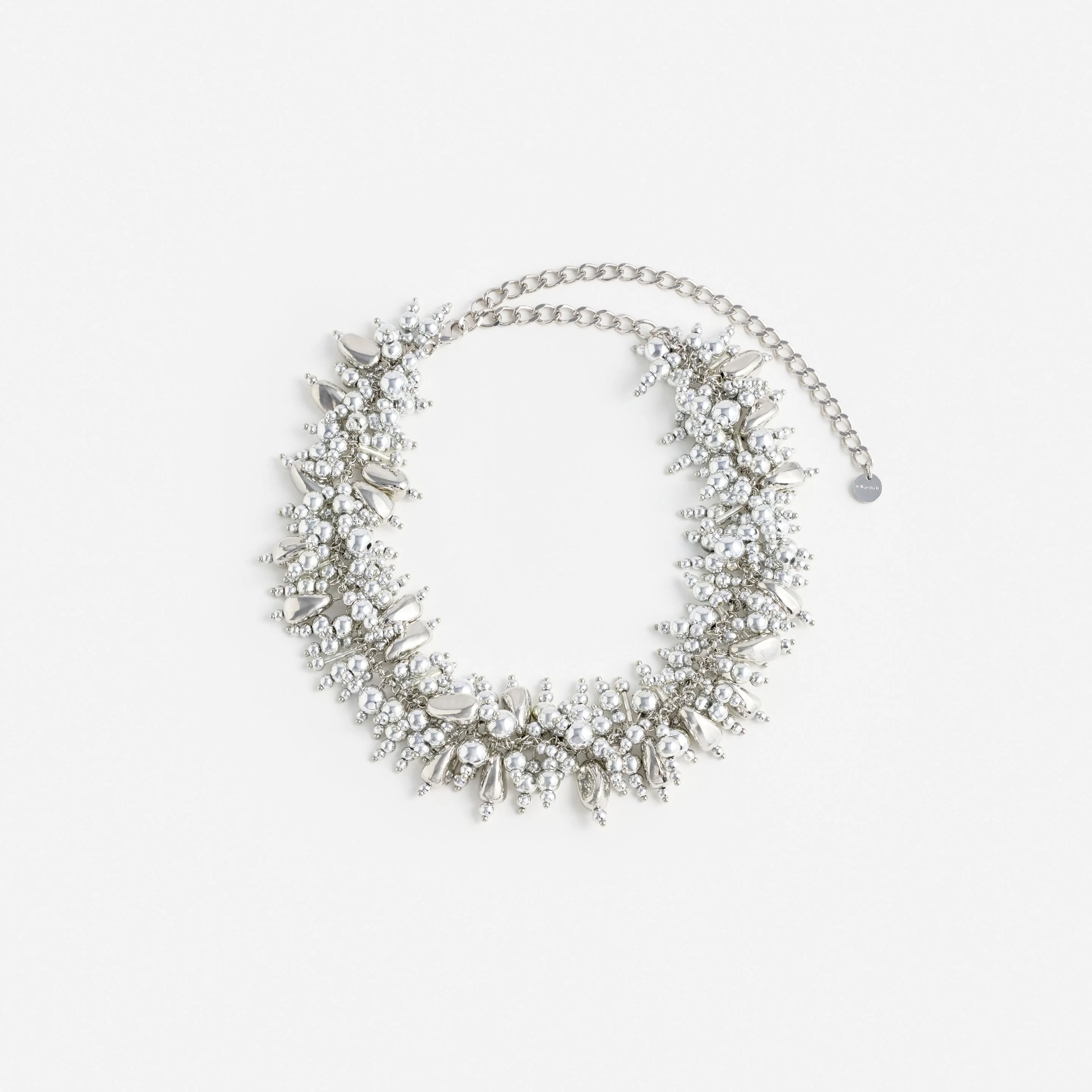 Silver Beaded Choker - 1