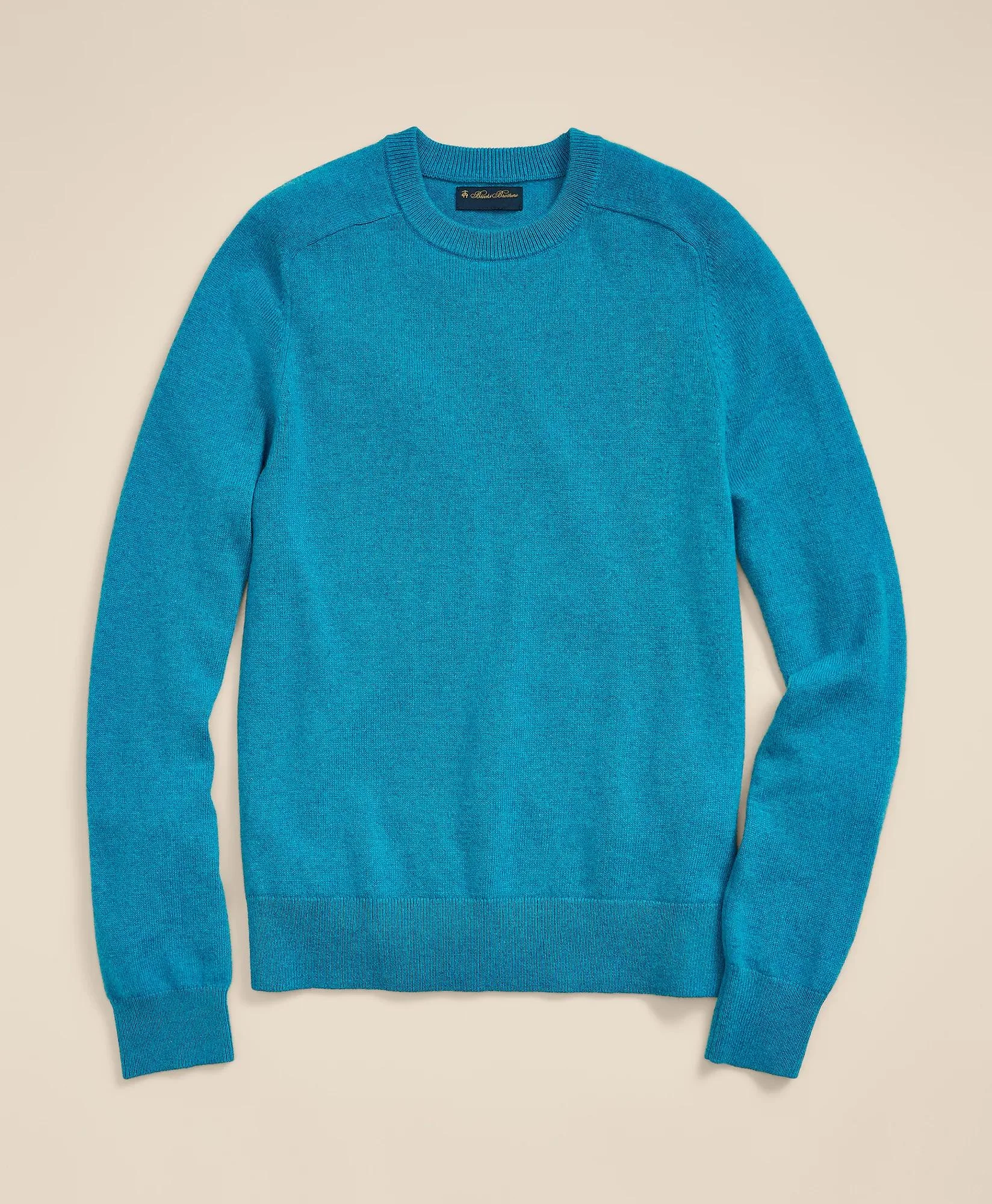 3-Ply Cashmere Crewneck Saddle Shoulder Sweater - 1