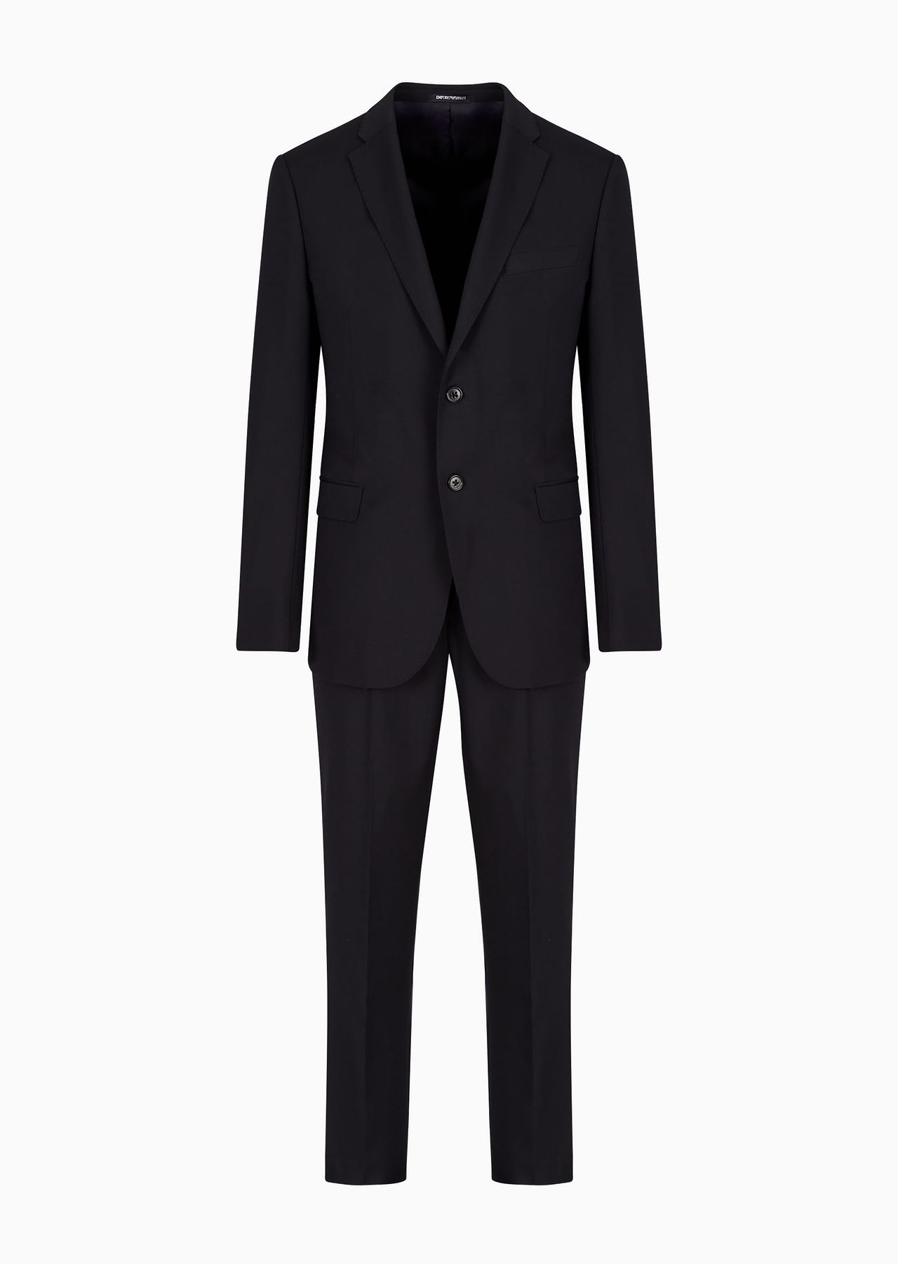 Single-breasted, slim-fit suit in natural stretch light wool - 1