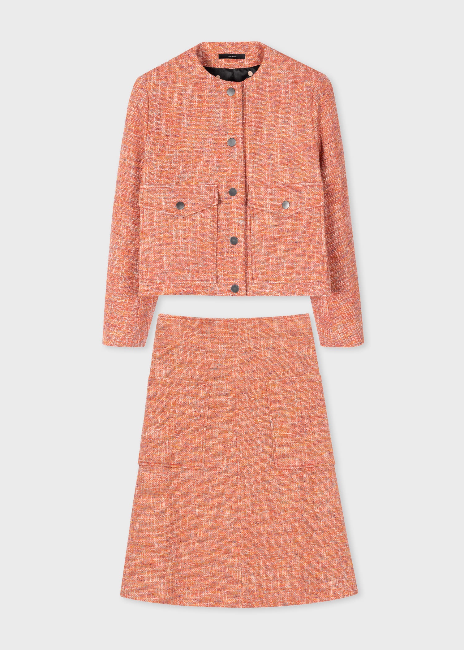 Tweed Cocoon Skirt Suit - 1