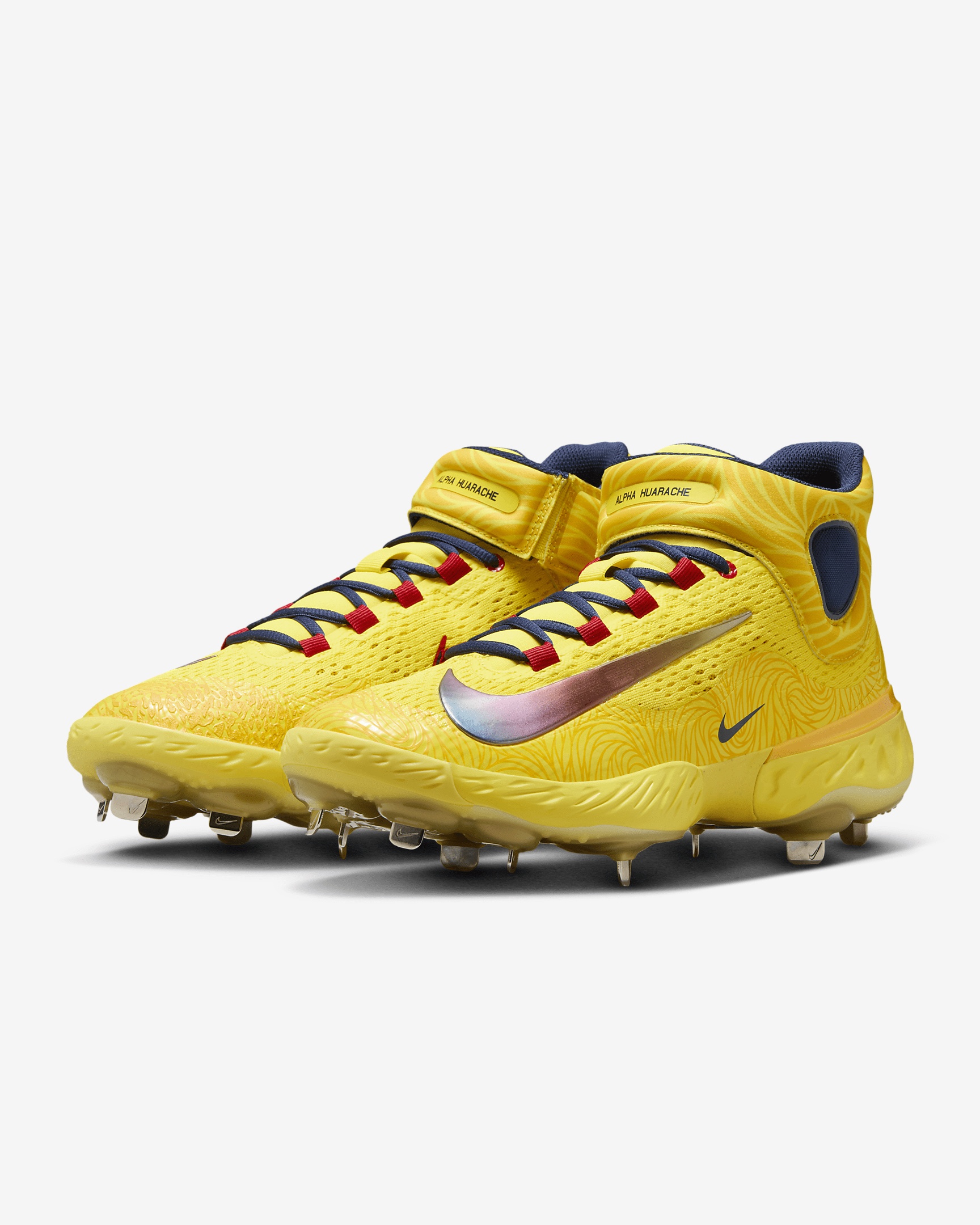 Nike Men's Alpha Huarache Elite 4 Mid "Ronald Acuña Jr." Baseball Cleats - 5