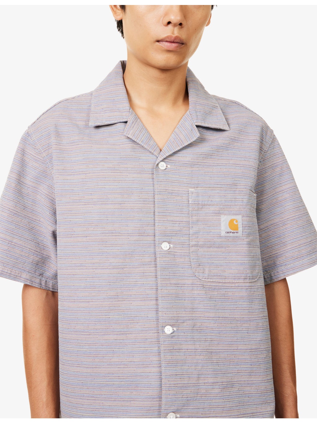 Gellar Striped Short-Sleeve Cotton Shirt - 5