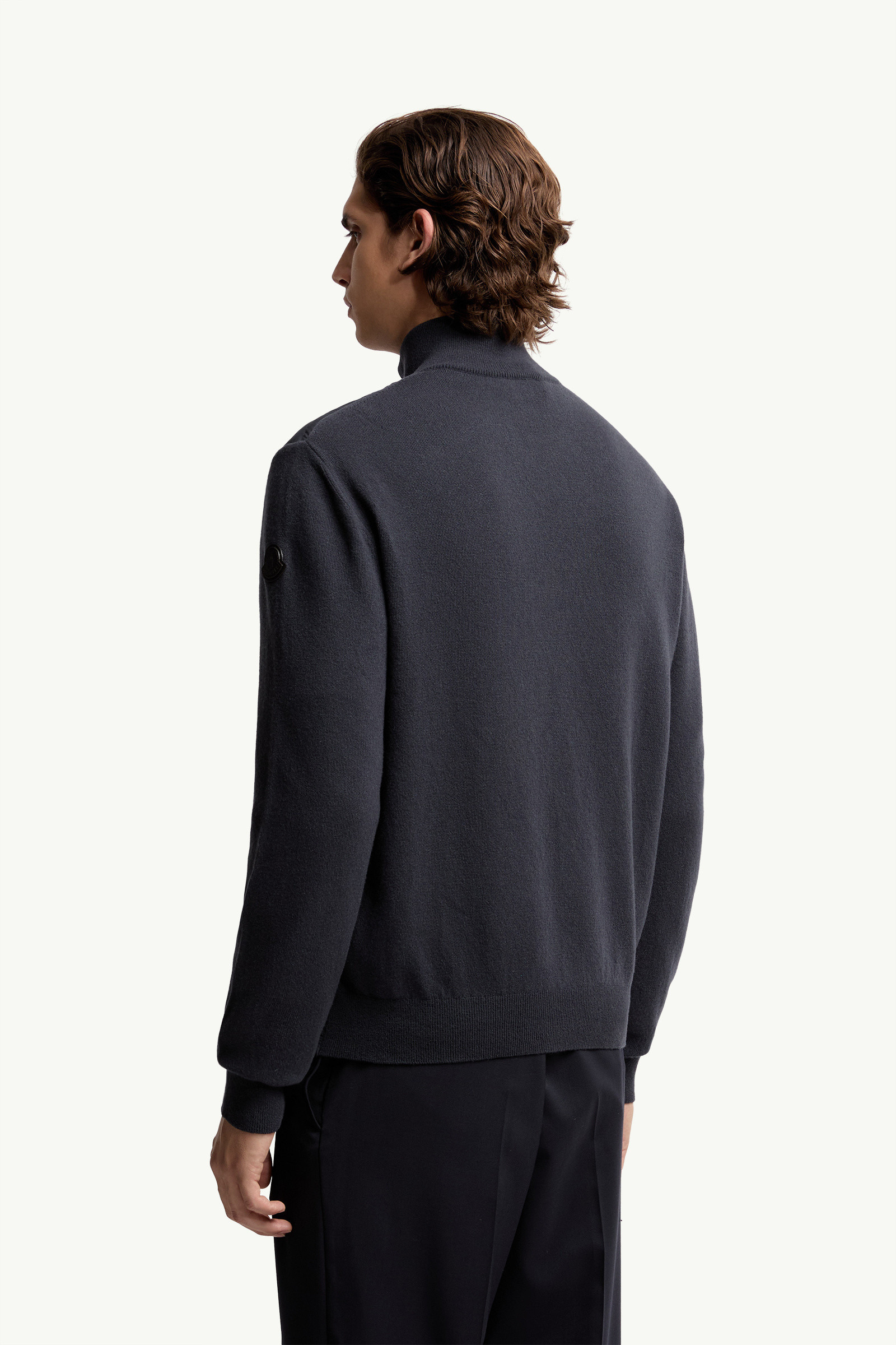 Padded Wool & Cashmere Zip-Up Cardigan - 5