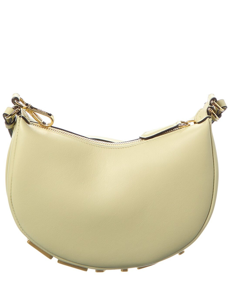 FENDI FENDI Fendigraphy Mini Leather Hobo Bag outlook