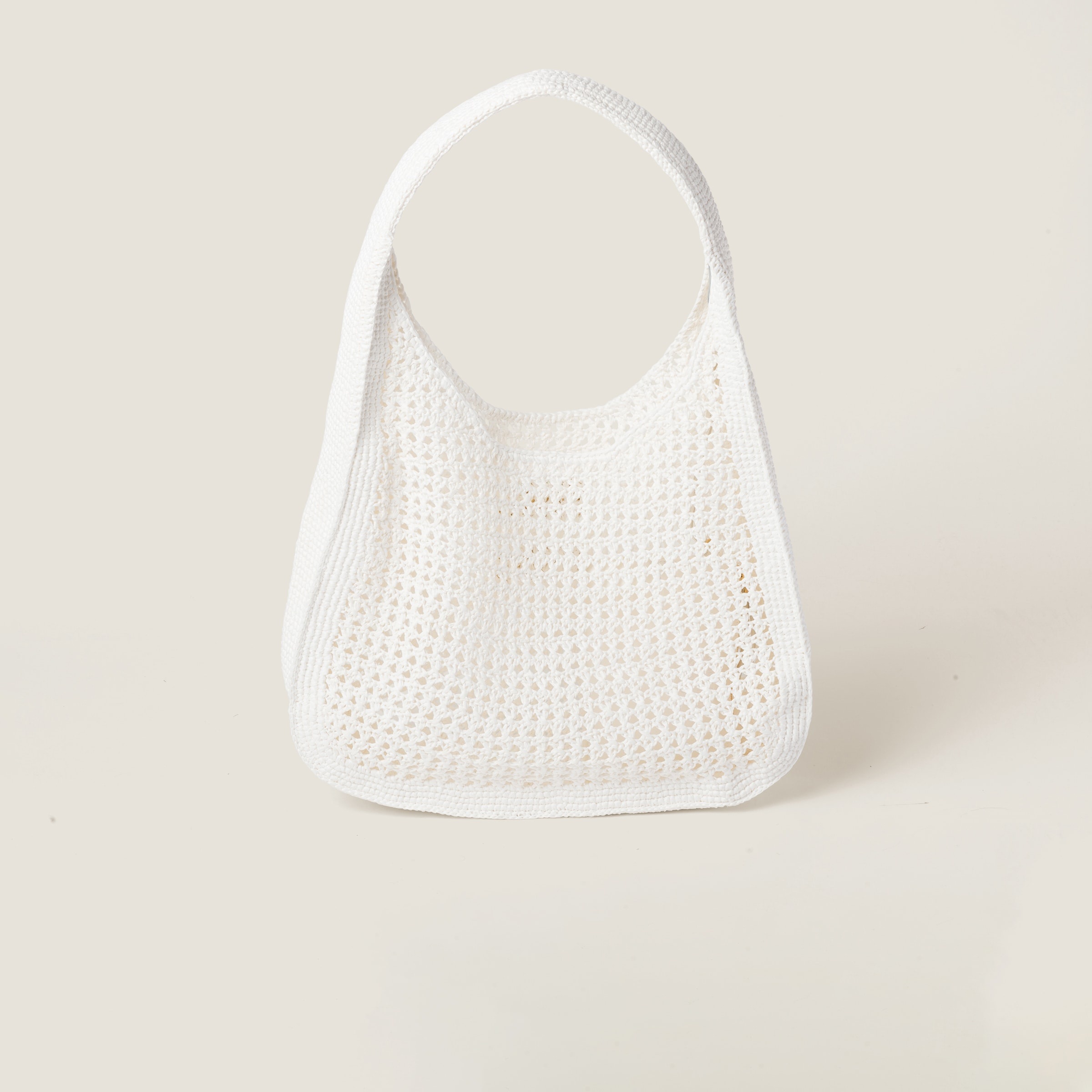 Woven fabric hobo bag - 4