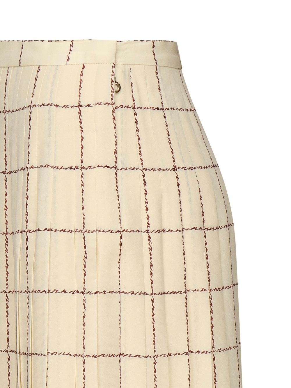 Clea pleated silk midi skirt - 4