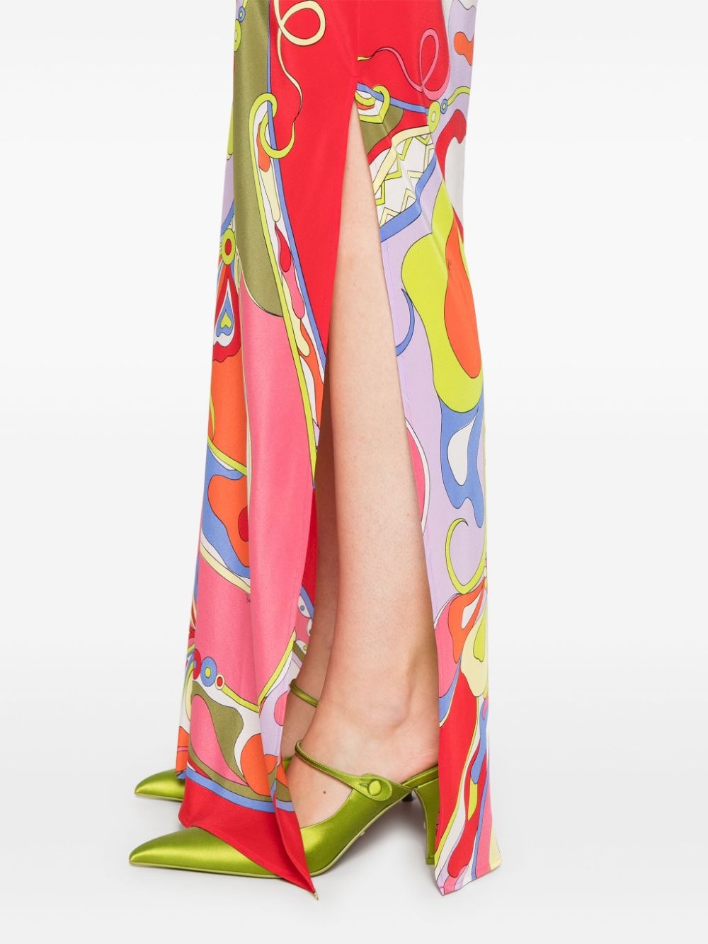 Orchidee-print dress - 5