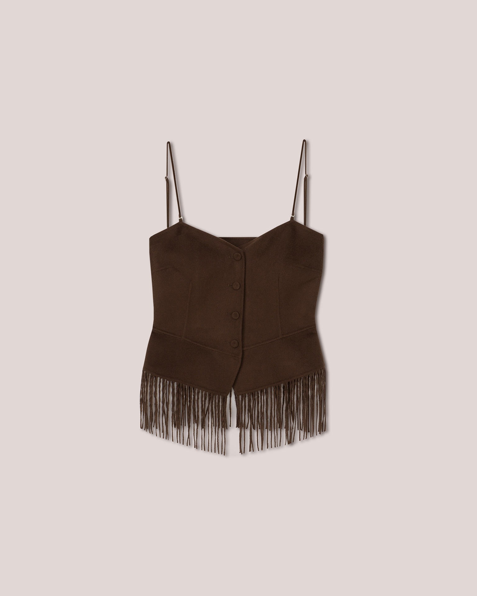 Nanushka BAFARO - Cropped sweetheart bustier - Soil | REVERSIBLE