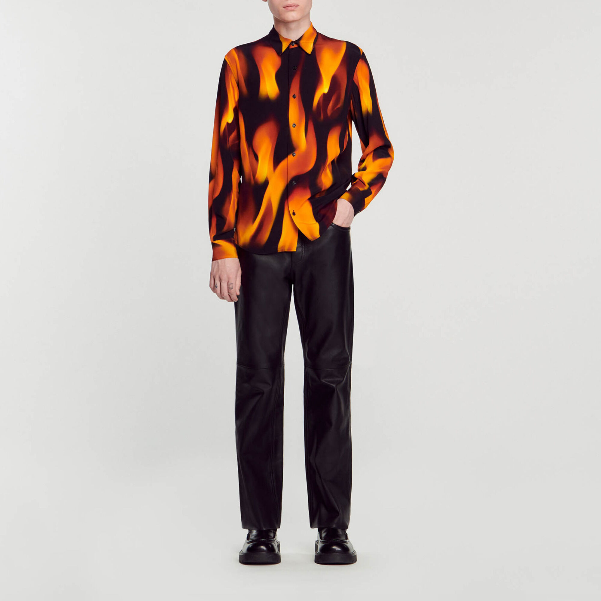 FLAME PATTERN SHIRT - 2