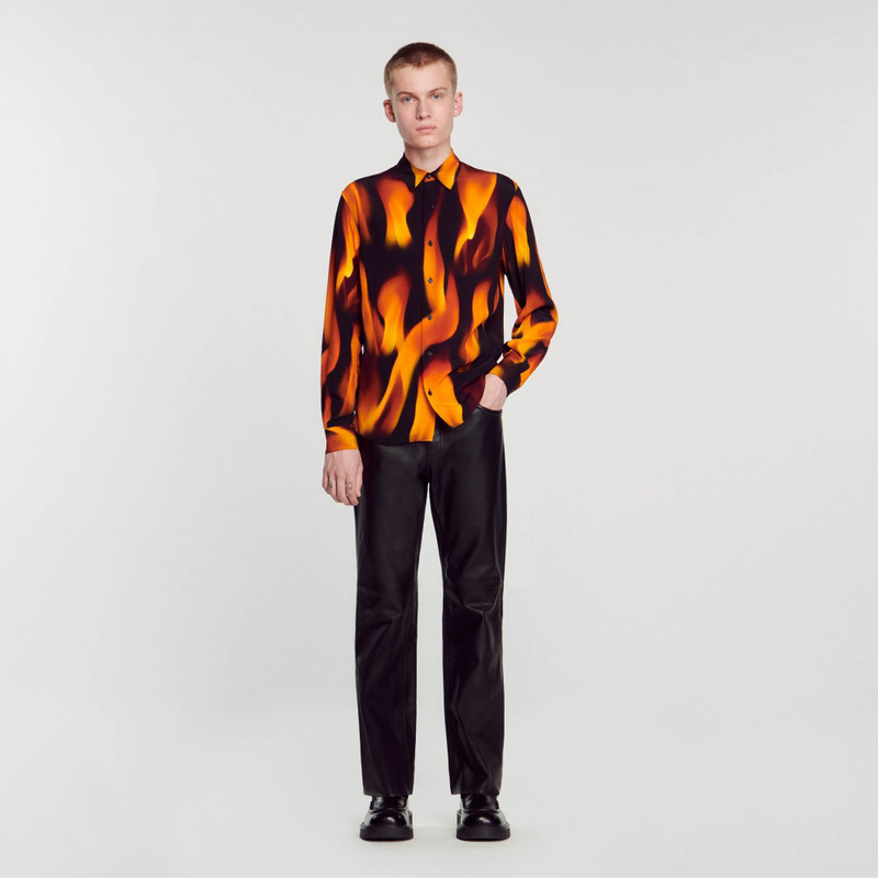 Sandro FLAME PATTERN SHIRT outlook