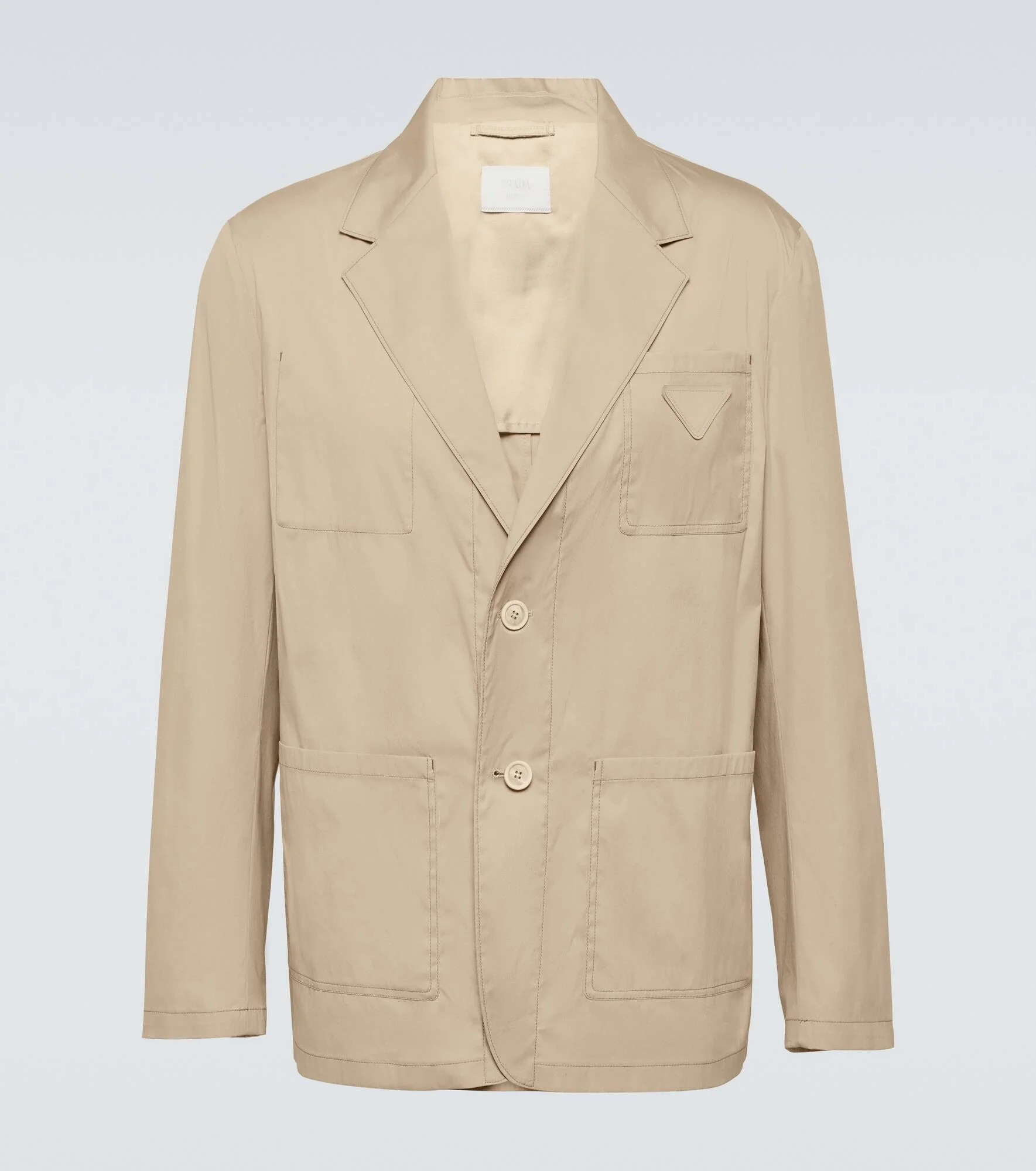 Cotton-blend blazer - 1